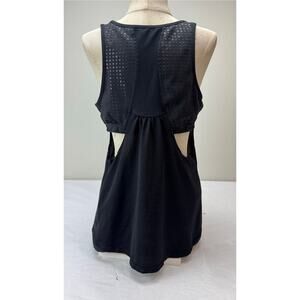 Athleta Gel Mesh Supercharged Tank Top Black Athletic Build-In Bra Medium